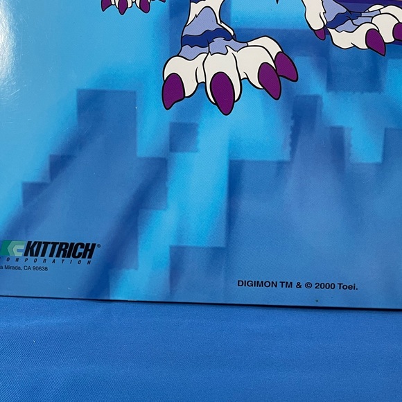 VTG Y2K Digimon 3-hole pocket folders - set of 2 - Picture 8 of 11